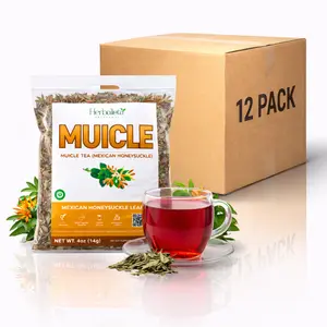 Herbalista - Wholesale 12 PACK -  4oz (114g) EachMuicle (Sangre de Cristo) Herbal Tea  - Premium Mexican Honeysuckle Tea | 100% All-Natural Loose Leaf| Non-GMO Mexican Herbal Tea Wildcrafted.