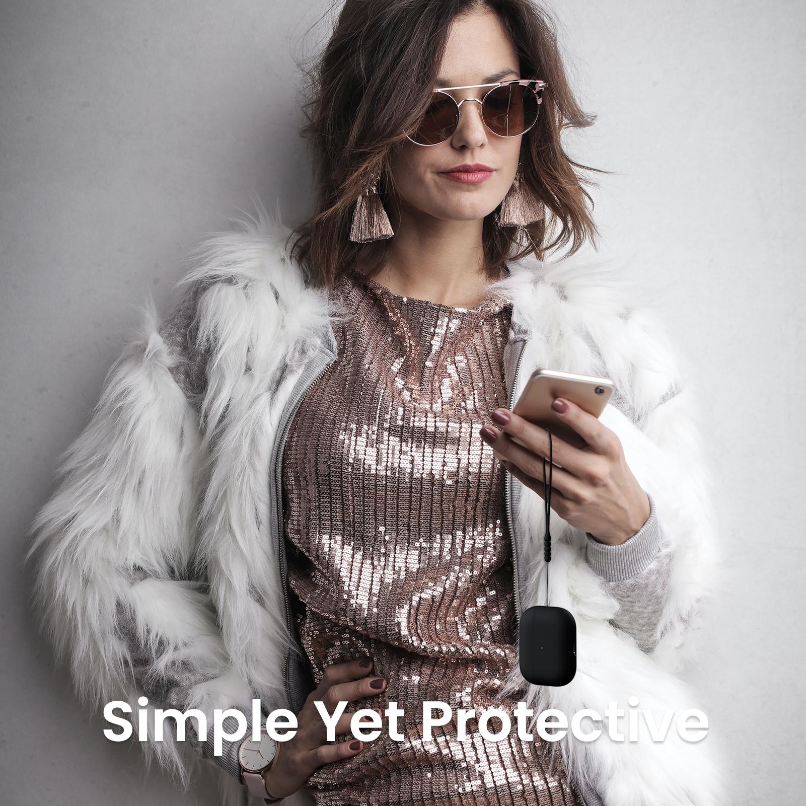 [CASE ONLY] ORNARTO Compatible with AirPods Pro 2 Case 2022, Protective Soft Silicone for AirPods Pro 2nd Generation Case, Front LED Visible Skin Cover Accessories Handheld