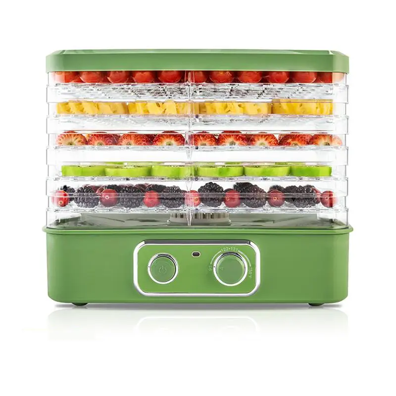 Pukomc Dehydrator with 5-Layer Capacity, BPA-Free Food-Grade AS Material, One-Touch Control for Fruits, Meats & More, Green Design Kitchen Appliances,summerwins tiktokshopbacktoschool