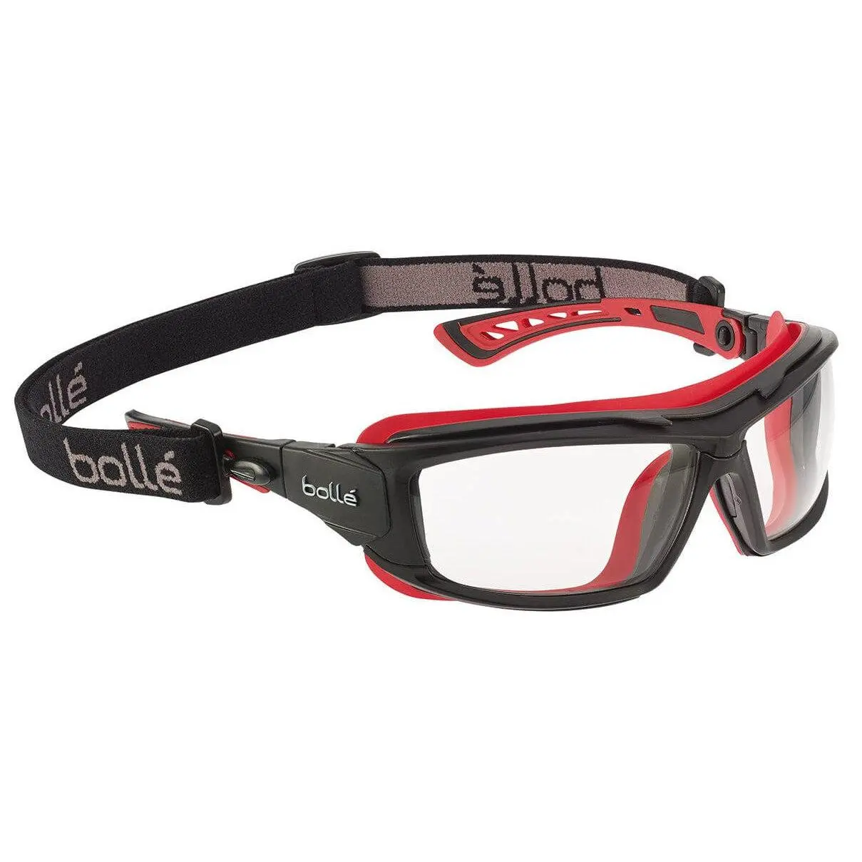 Bolle ULTIM8 Safety Glasses-Goggles Black, Foam Gasket, Clear Platinum Anti-Fog Lenses