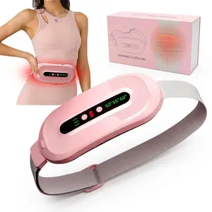 Portable Heating Pad, Heating Pads Automatic Shut Off Belly Wrap Adjustable Belt Menstrual Cramps Relief Pad Comfort Daily Pink