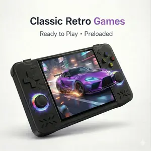 XF40H Retro Handheld Game Console with 18,000+ Classic Games 4" IPS Screen Portable Emulator