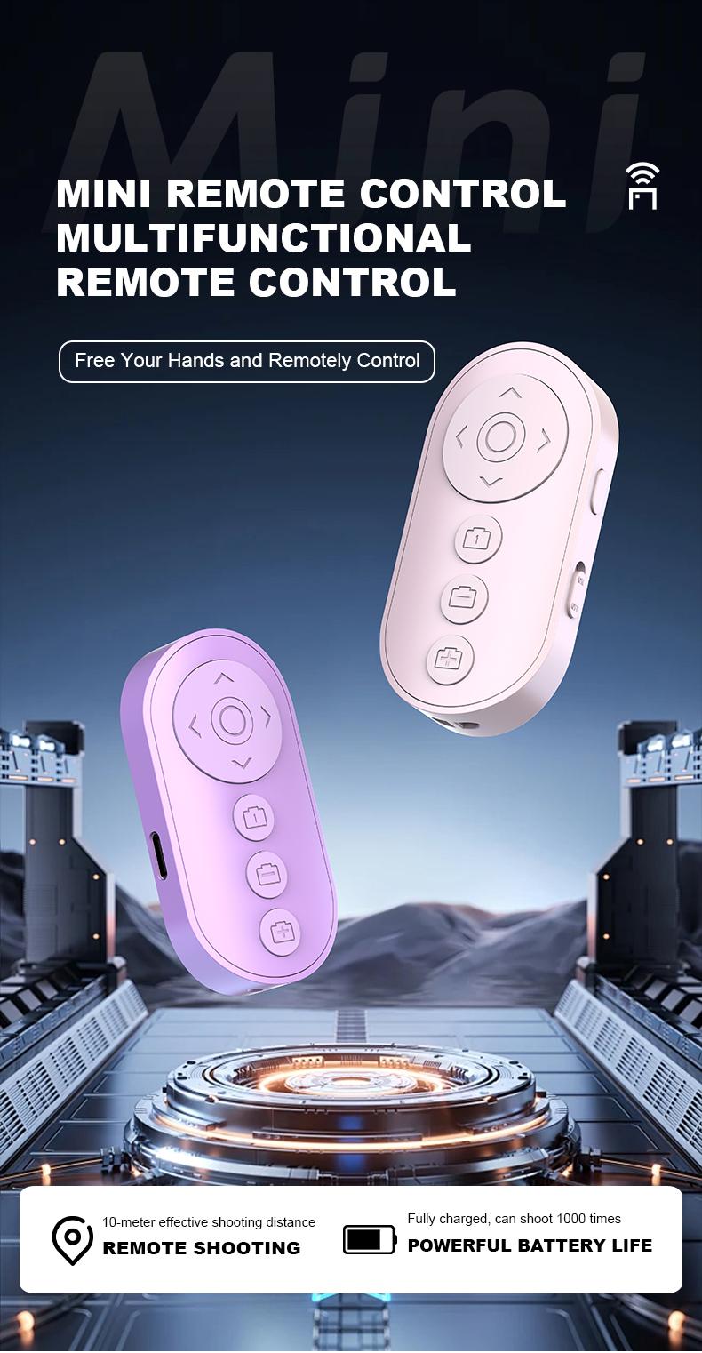 MGALL Wireless Mini Remote Control 2025 New Page Turner & TikTok Video Scroller, Remote for Camera & Video Recording, Compatible with iOS & Android Phones