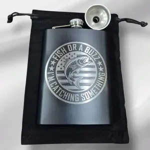 laser engraved flask