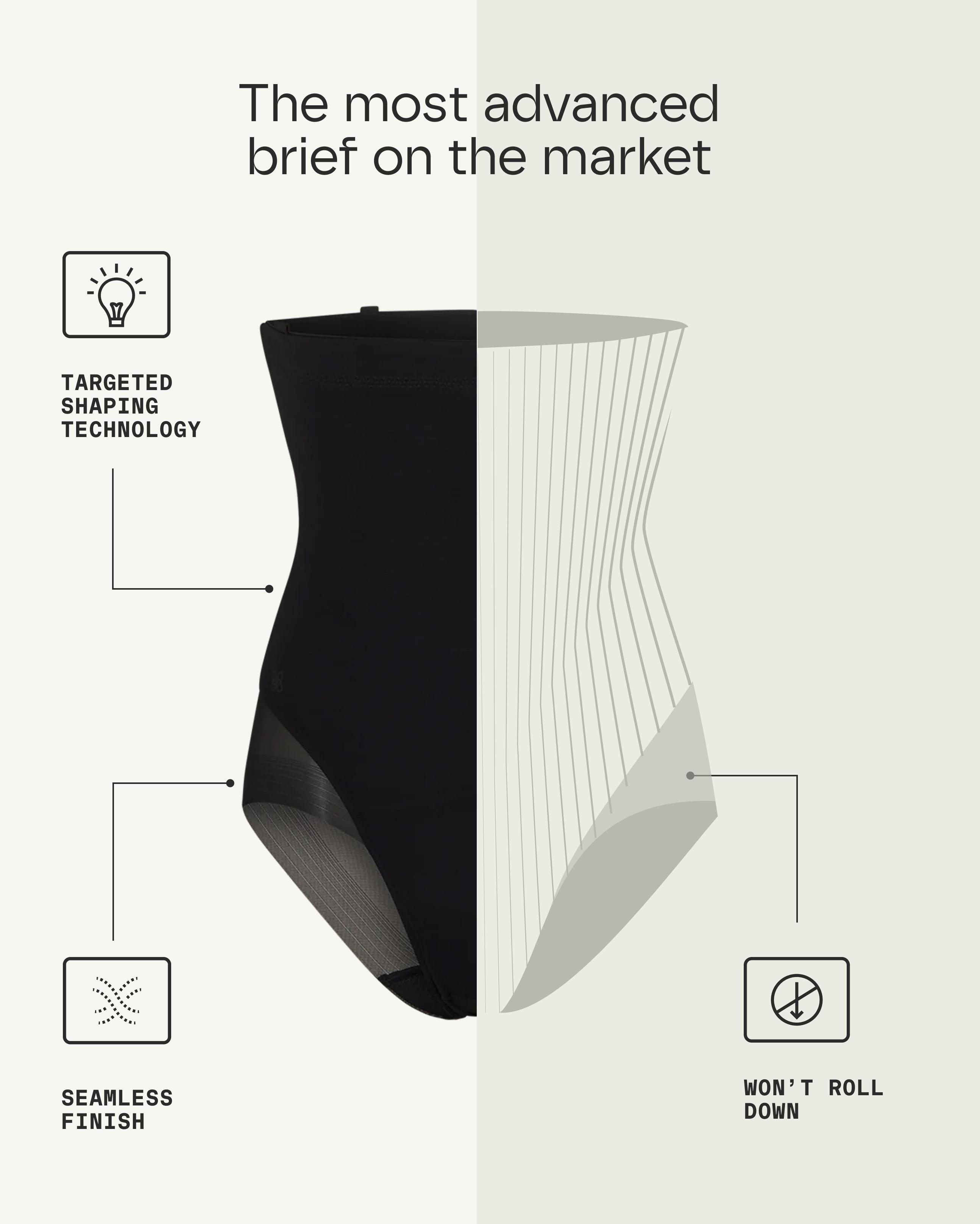 Honeylove SuperPower Brief - High Compression Shapewear for Tummy Control