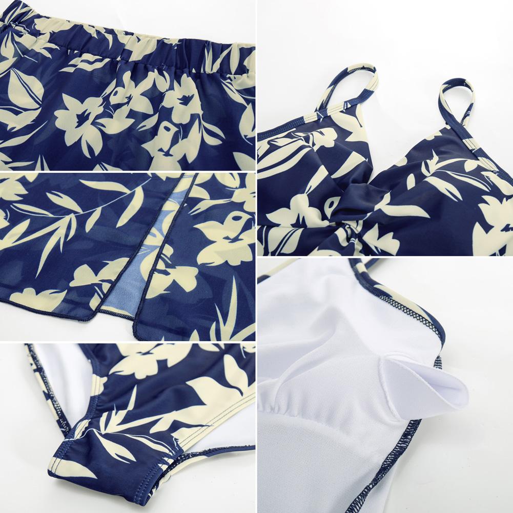 【GRACE KARIN】 Women's Two-piece set Swimsuits with Cover Up Skirt Tummy Control V Neck Bathing Suits SpringStatements 【GRACE KARIN】 Women's Two-piece set Swimsuits with Cover Up Skirt Tummy Control V Neck Bathing Suits SpringStatements