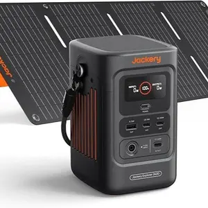 Jackery Explorer 240D Portable Power Station With 40W Mini Solar Panel,199Wh LiFePO4 Battery, Fast Recharge Compact for Outdoor Emergency Use