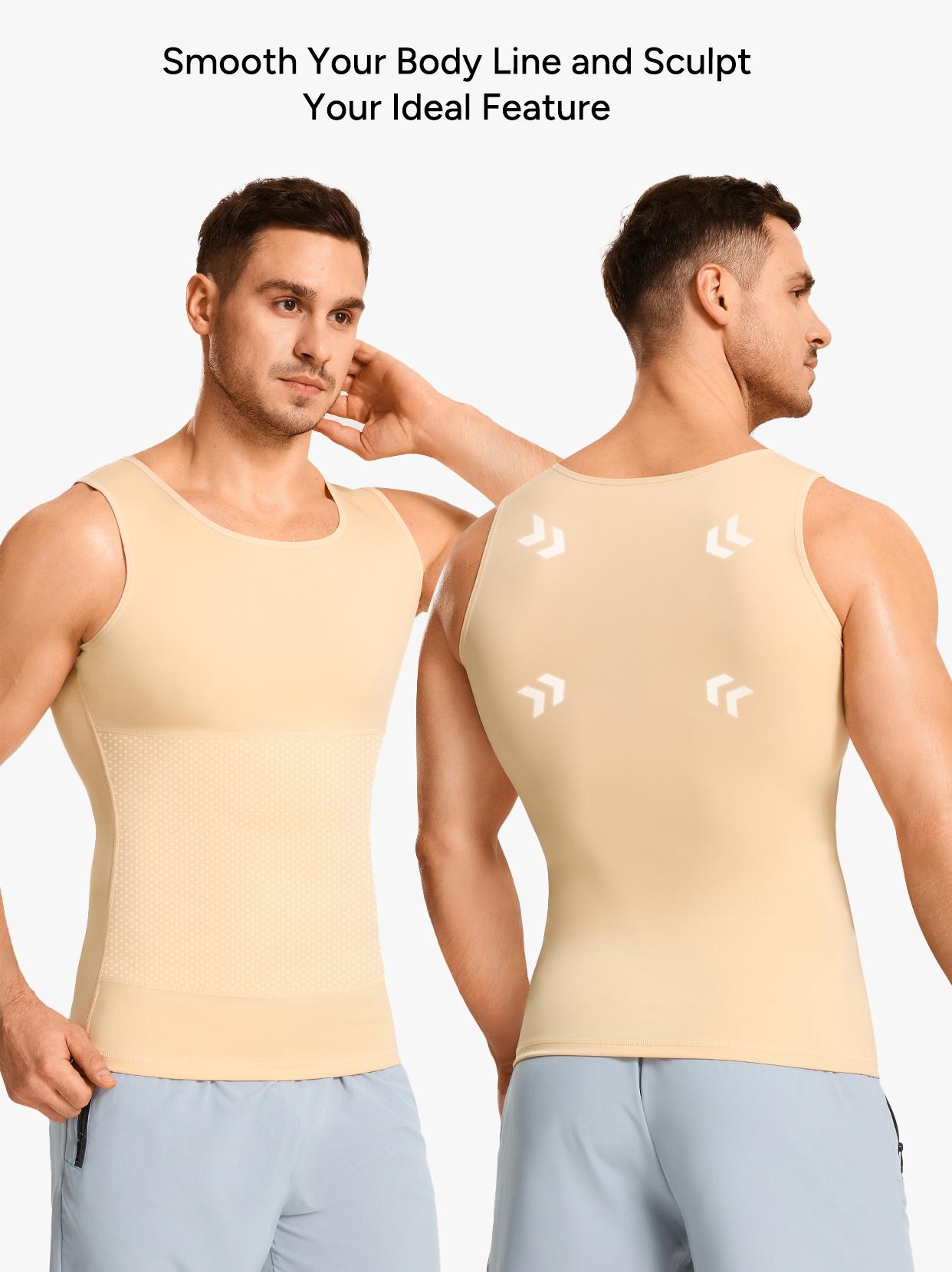 Nebility Men’s Silky Soft Compression Shapewear Tank, Slimming Body Shaper Vest with Waist & Chest Support, Stretchy, Odor-Resistant, Breathable Muscle Tank for Daily Comfort, Menswear, Tanktop SpringStatements Nebility Men’s Silky Soft Compression Shapewear Tank, Slimming Body Shaper Vest with Waist & Chest Support, Stretchy, Odor-Resistant, Breathable Muscle Tank for Daily Comfort, Menswear, Tanktop SpringStatements