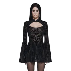Druid’s Sister Mini Dress And Shrug Set - Black