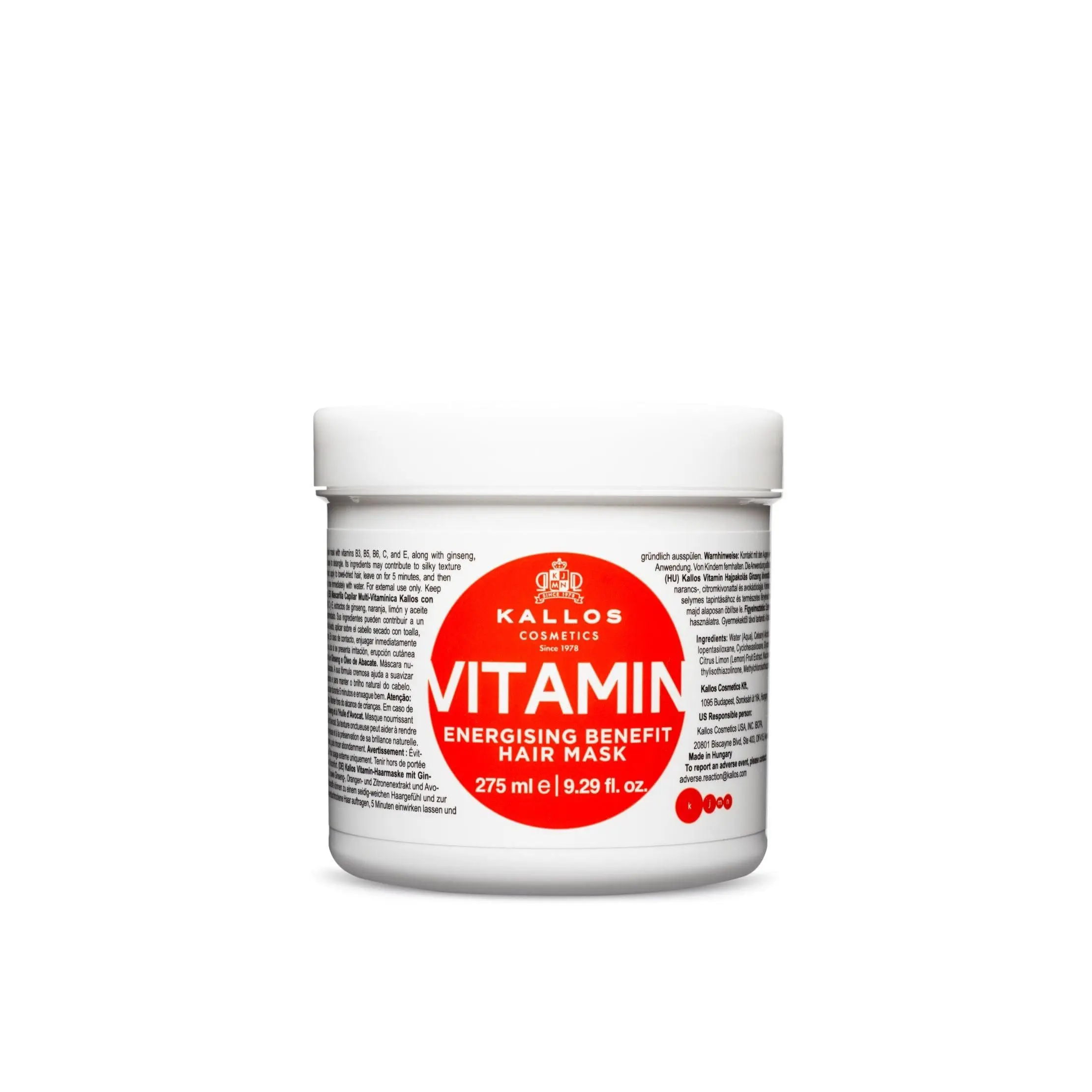 Vitamin Deep Conditioning Hair Mask - Kallos KJMN - For Dry Damaged Brittle Dull Hair - Salon Treatment Under $15
