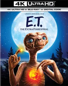 E.T. The Extra-Terrestrial  [4K ULTRA HD BLU-RAY MOVIE] With Blu-Ray, 4K Mastering, Anniversary Ed, , 2 Pack
