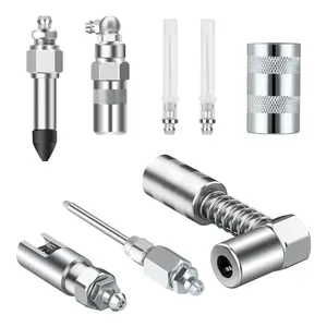 8pcs Grease Gun Needle Accessory Kit for Automotive & Marine Maintenance Precision Grease Needle Nozzles Injectors and Dispensers
