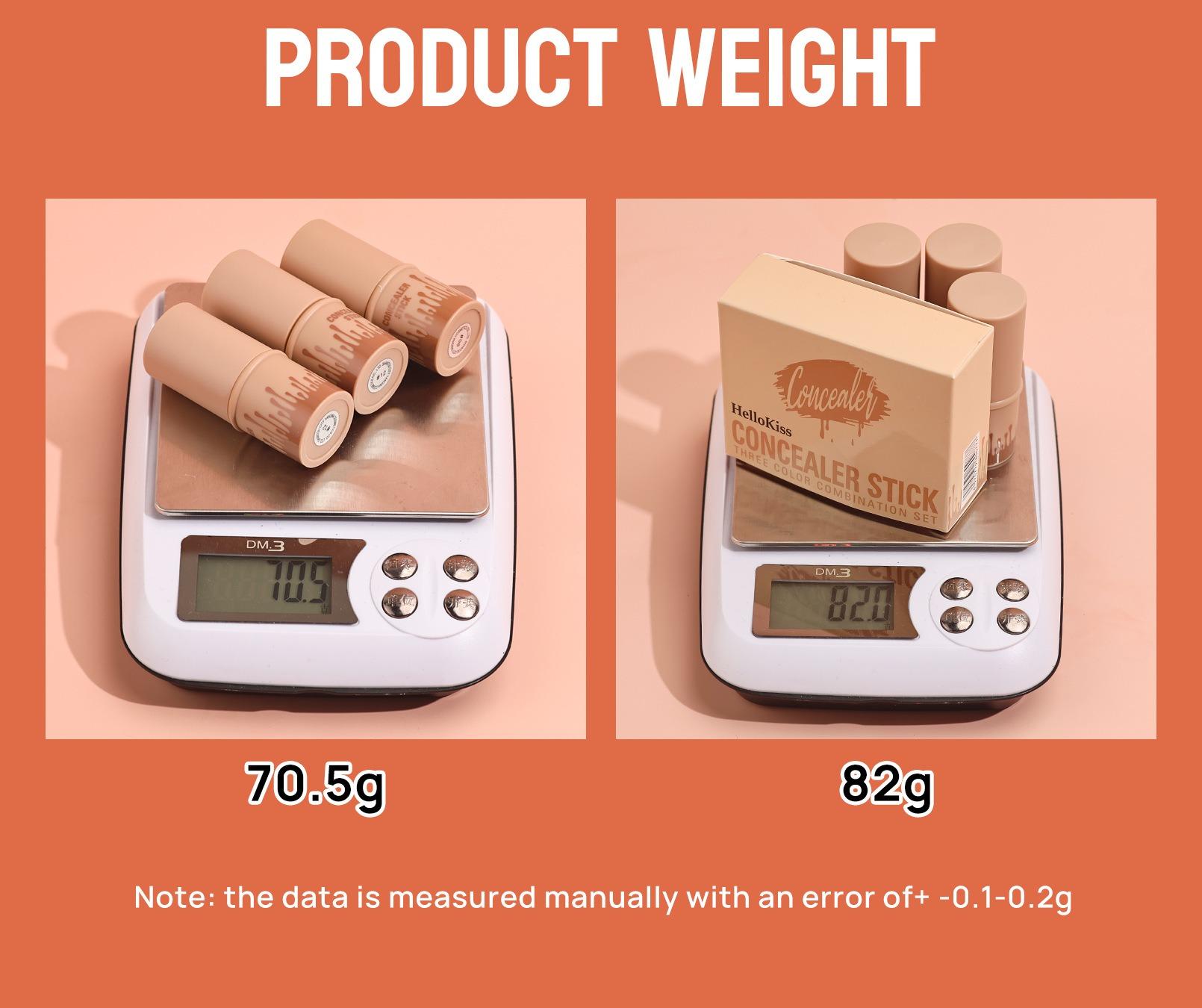 3 Pack Makeup Stick Set – Highlighter, Contour & Blush Trio, Long-Lasting Waterproof Concealer Pen Kit for Natural Face Sculpting & Glow