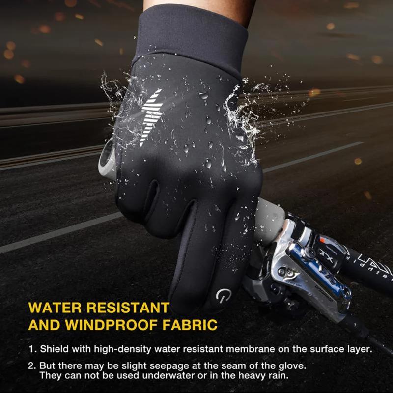 Winter Gloves Unisex Thermal Lined Touchscreen Ski Gloves Full-Finger Design Anti-Slip Cold-Resistant Ideal for Cycling Running Driving Hiking Texting Cold Storage Work Gardening Daily Wear
