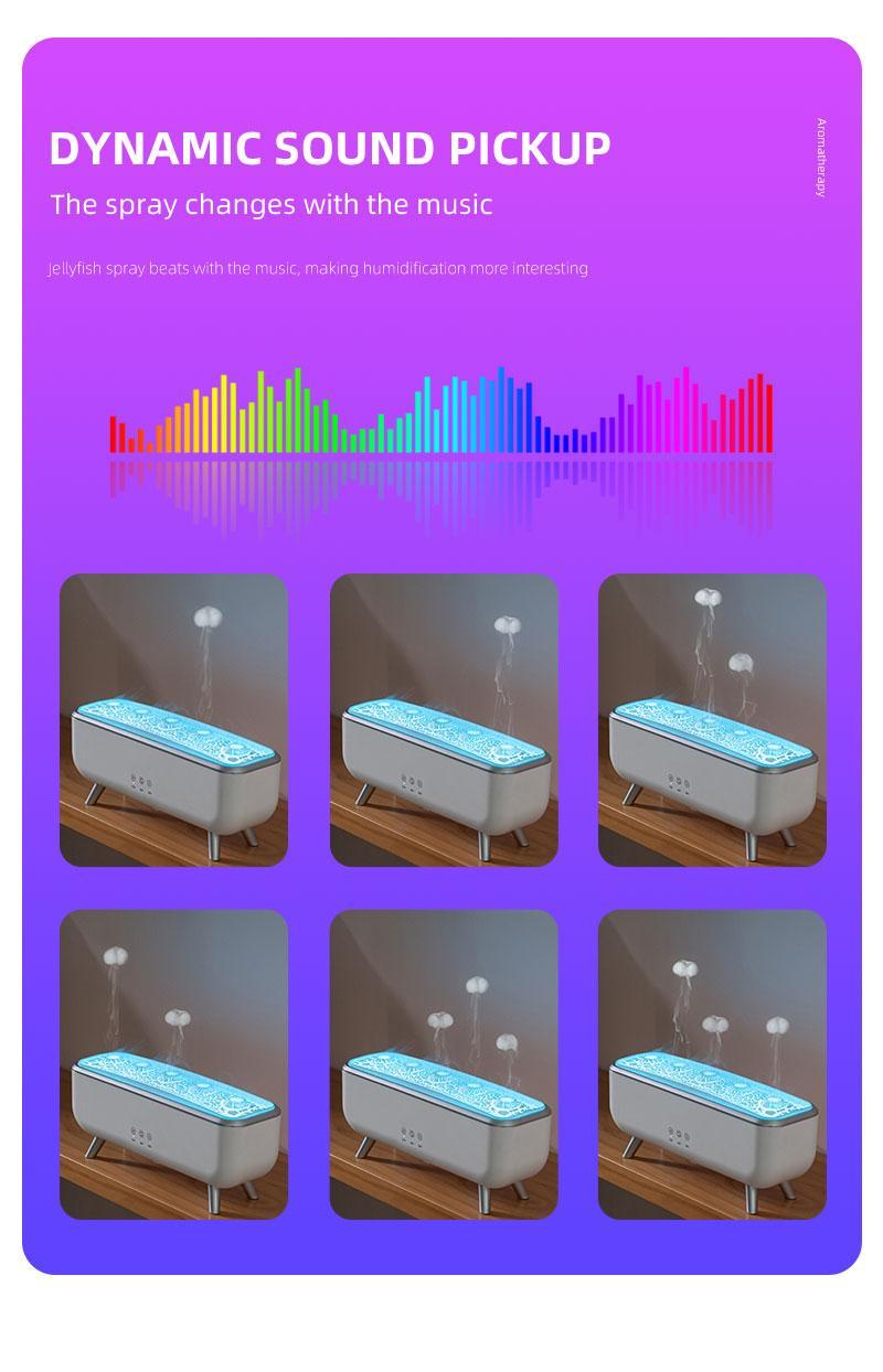 Dynamic Jellyfish Aroma Diffuser 300ml Humidifier for Bedroom Waterless Auto-Off with Timer Remote Control 7-Color Mood Lighting 4-Hour 8-Hour Dual Timers 5 Nozzles for 360° Mist Diffusion Home Bedroom Gift Dynamic Jellyfish Aroma Diffuser 300ml Humidifier for Bedroom Waterless Auto-Off with Timer Remote Control 7-Color Mood Lighting 4-Hour 8-Hour Dual Timers 5 Nozzles for 360° Mist Diffusion Home Bedroom Gift