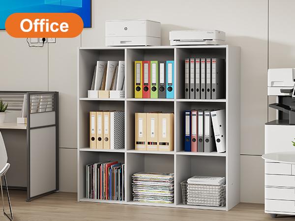 Cube Storage Organizer - Open Cube Bookshelf with 5 Removable Back Panels, Display Storage Bookcase for Living Room, Bedroom, Entrance Hall, Home Office