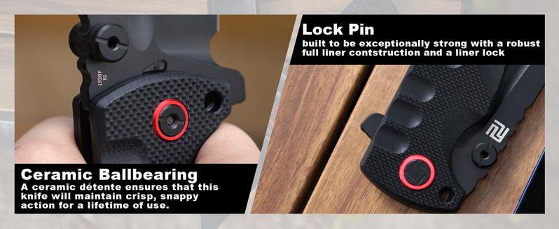 Artisan Cutlery Proponent Tool Knife D2 Steel Black PVD Blade, Black G10 Handle, Tactical Equipment for Man Outdoor Camping and Christmas gift