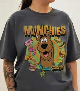 Munchies Scooby-Doo 2D T-Shirt, Nostalgia 2D Print T-Shirt, Cartoon Network Shirt, Gifts for Cartoon Fans #ScoobyDoooo #CartoonNetwork #NostalgiaCore #ScoobyDoo #GraphicTee #StreetwearUS