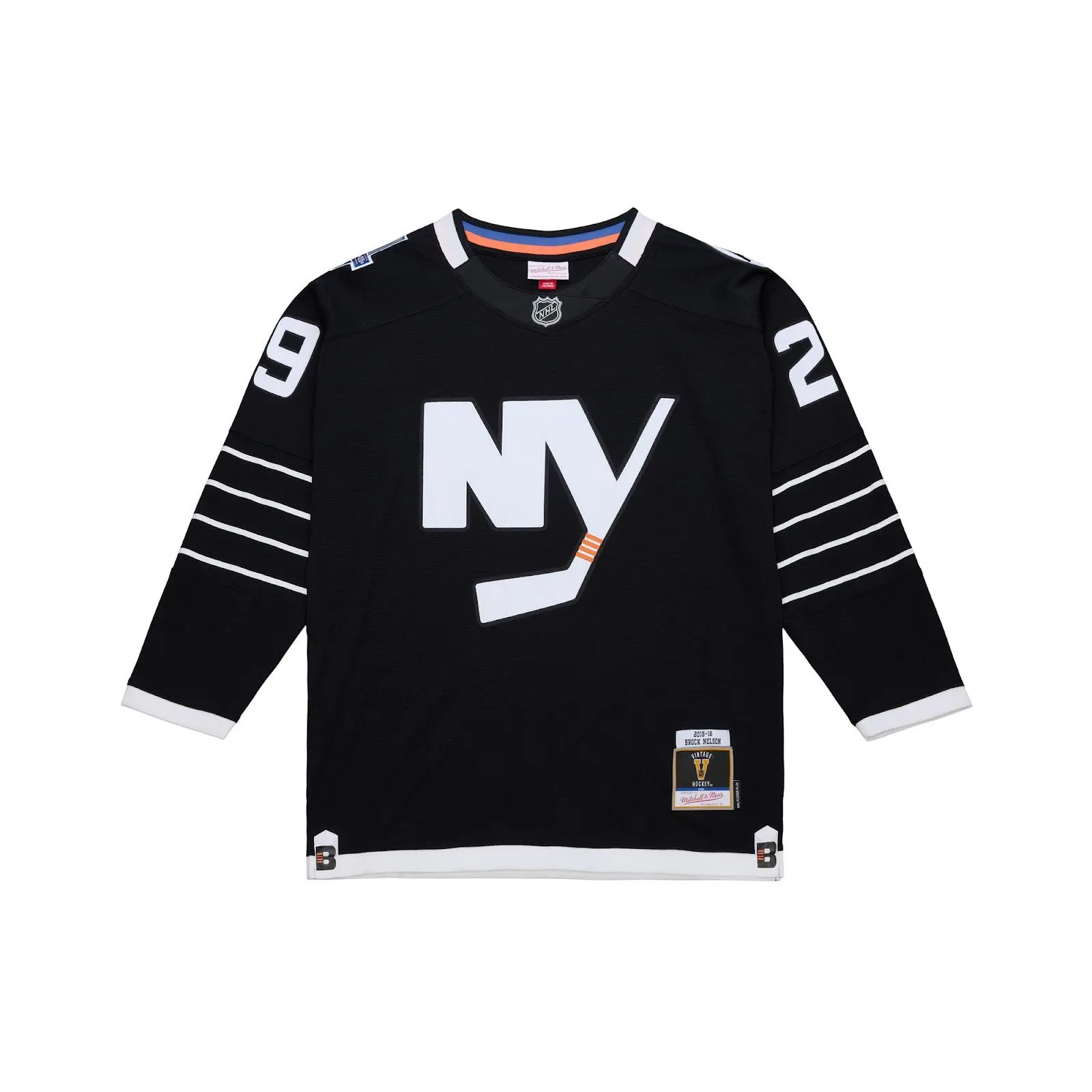 Brock Nelson New York Islanders 2015-16 Black Alternate Power Play Jersey NHL Throwback Hockey Fan Gear Mitchell & Ness