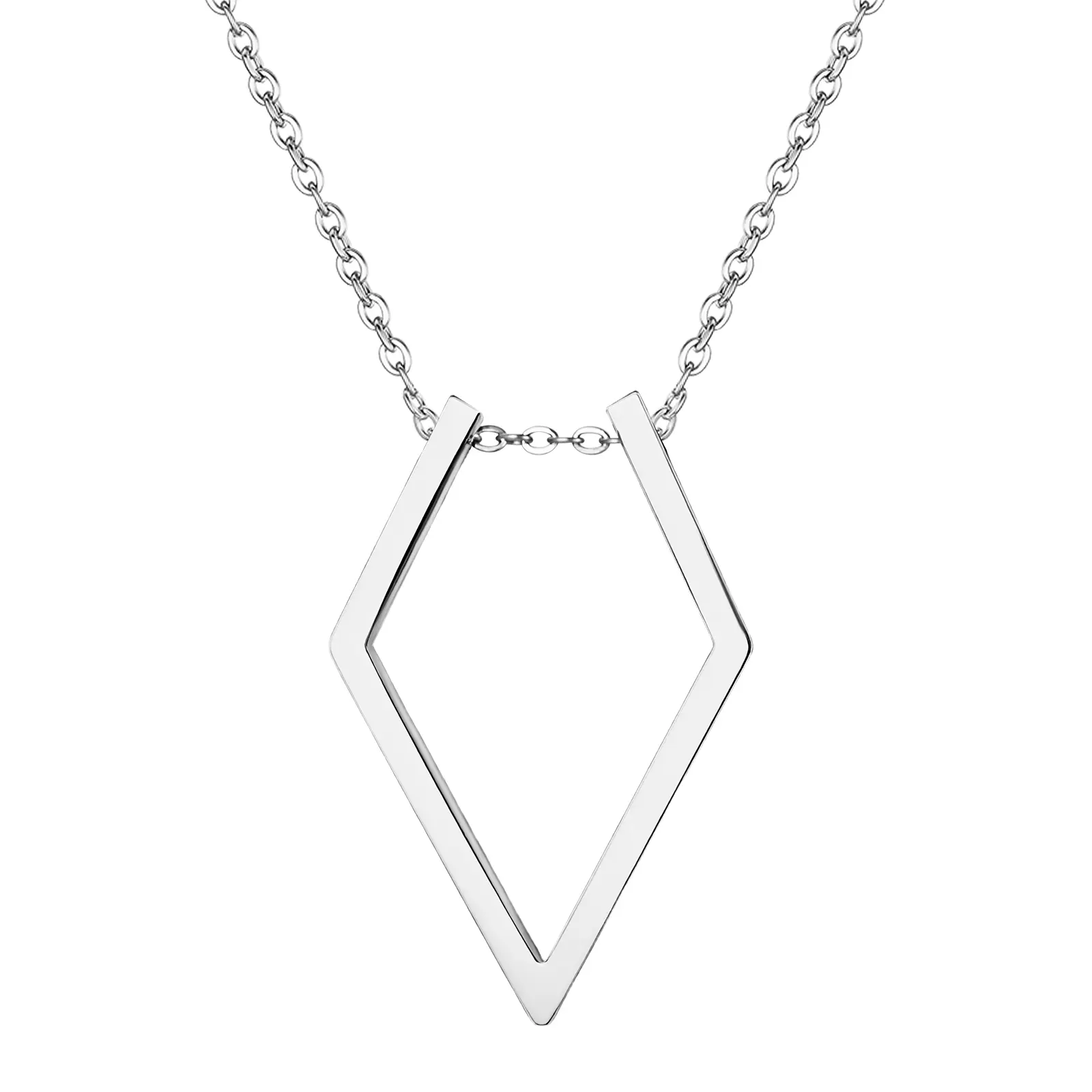 OIDEA Ring Holder Necklace for Women, Modern Stainless Steel Geometric Triangle Pendant with Adjustable Minimalist Chain, Modern Versatile Accessories, Ring Holder Necklaces, Nurses