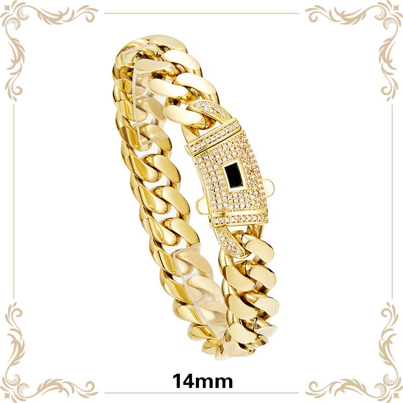 14k Gold Plated Miami Cuban Link Chain Bracelet, Thickened, Dense and Chunky 7.5/8.5 inch-Hip-Hop Jewelry for Men/Women Hypoallergenic Material, Sweat-Resistant, Chunky Gold Bracelet for Streetwear, Dates and Daily Wear, Trendy Accessory Christmas Gift 14k Gold Plated Miami Cuban Link Chain Bracelet, Thickened, Dense and Chunky 7.5/8.5 inch-Hip-Hop Jewelry for Men/Women Hypoallergenic Material, Sweat-Resistant, Chunky Gold Bracelet for Streetwear, Dates and Daily Wear, Trendy Accessory Christmas Gift