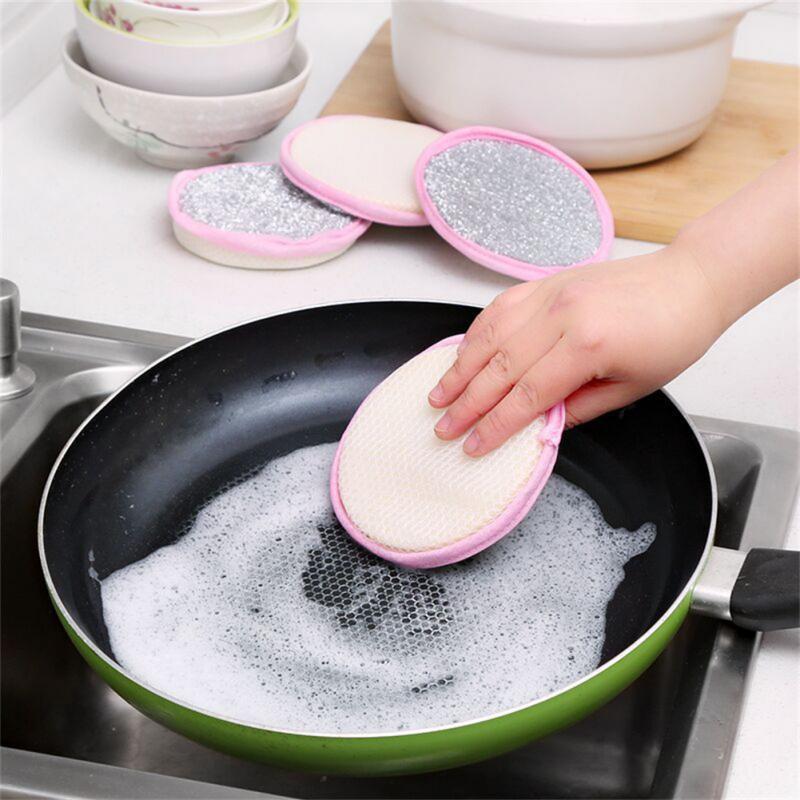 Random Color Double-sided Dishwashing Sponge 5pcs Portable Durable Hanging Multifunctional Kitchen Cleaning Sponge Household Cleaning Tool Random Color Double-sided Dishwashing Sponge 5pcs Portable Durable Hanging Multifunctional Kitchen Cleaning Sponge Household Cleaning Tool