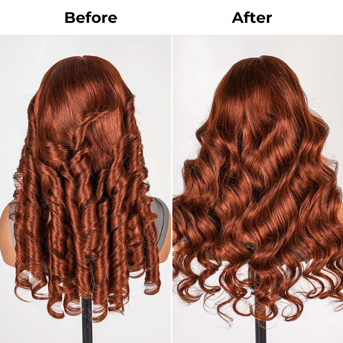[Spring 2026] Alipearl Hair Copper Color Pre Cut Ready to Go Glueless Wig Body Wave Pre Plucked 5x7 Lace Closure Wig 13x4 Lace Frontal Wig