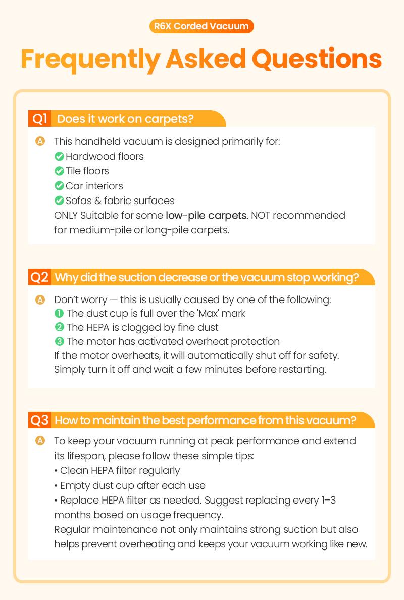 INSE R6X Corded Stick Vacuum, 15KPa Suction with 600W Motor, Ultra-Lightweight Bagless Upright Vacuum with Handheld for Home Hard Floor Carpet Pet Hair Car Cleaning home cleaning tools home appliances Yellow