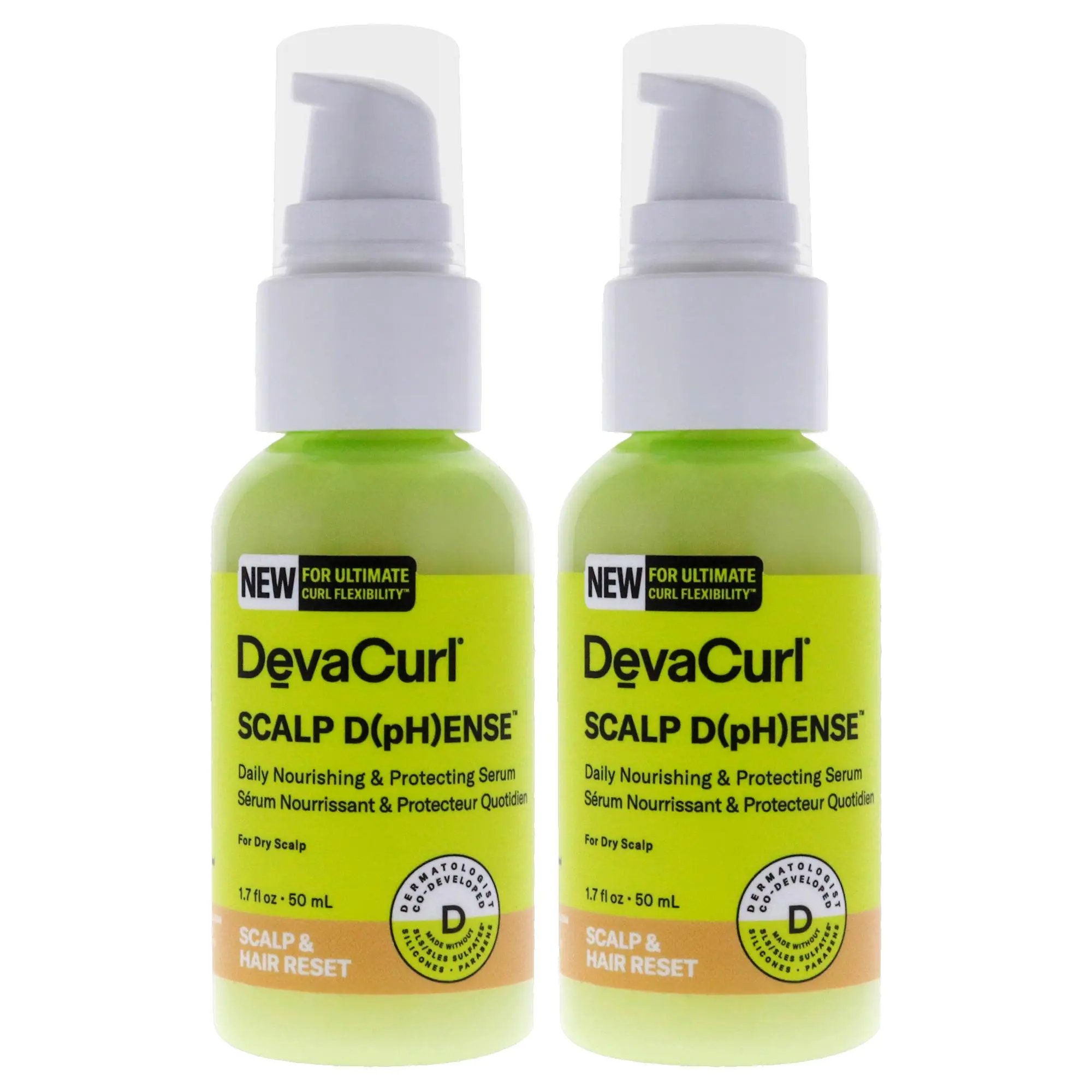DevaCurl Scalp D pH Ense Haircare Serum - Unisex, Daily Nourishing Formula for Dry Scalp - 1.7 fl oz, Pack of 2, Serum Form