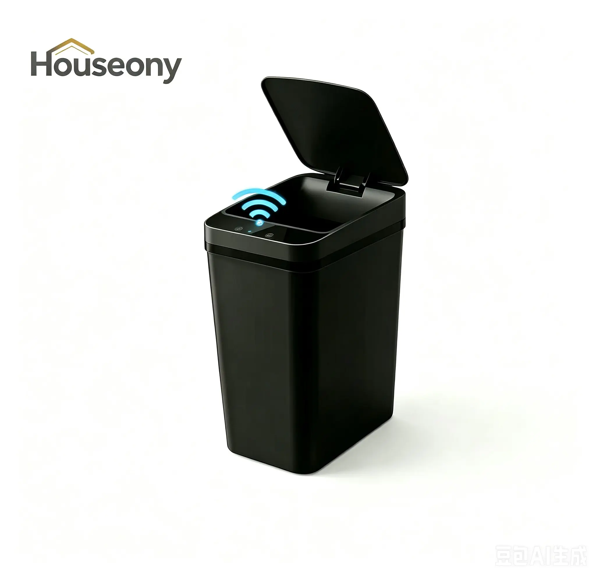 12L Smart Induction Waterproof Trash Can for Bathroom, Bedroom, Office Nordic Style, Household Items Saving Space Motion Sensor Multifunctional Home Goods Environmentally Friendly
