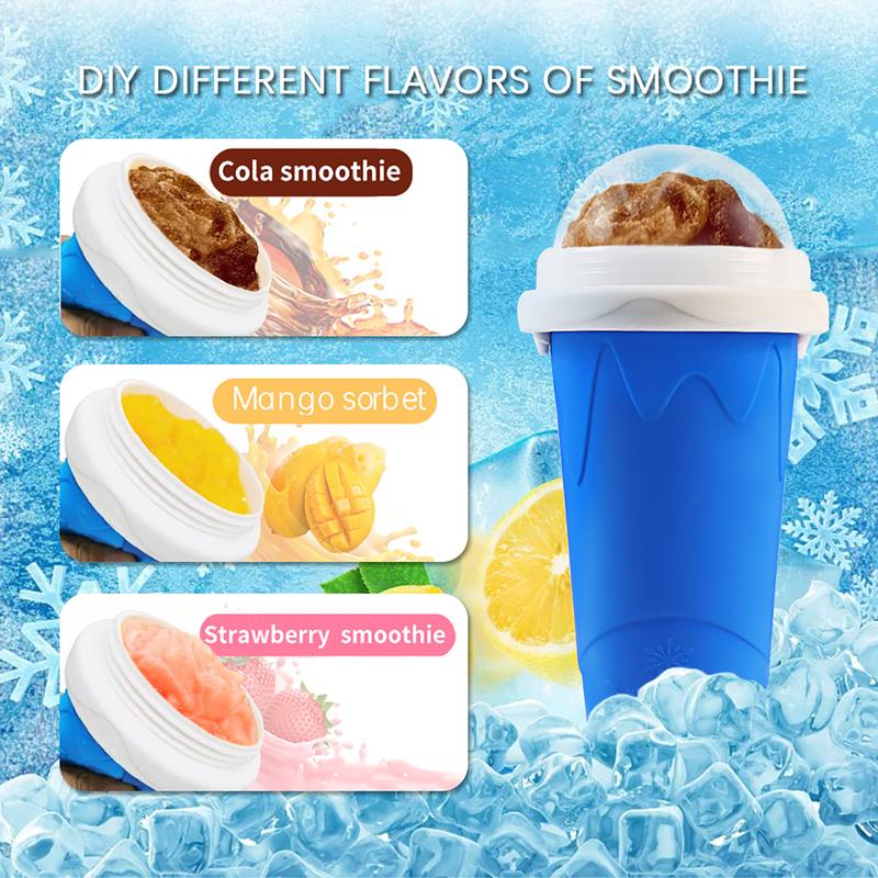 250ML Slushy Cup, Magic Quick Frozen Slushie Maker Cup Cooling Cup Squeeze Cup Slushie Maker, Homemade Milk Shake Ice Cream Maker Turn any Drinks into Slushie