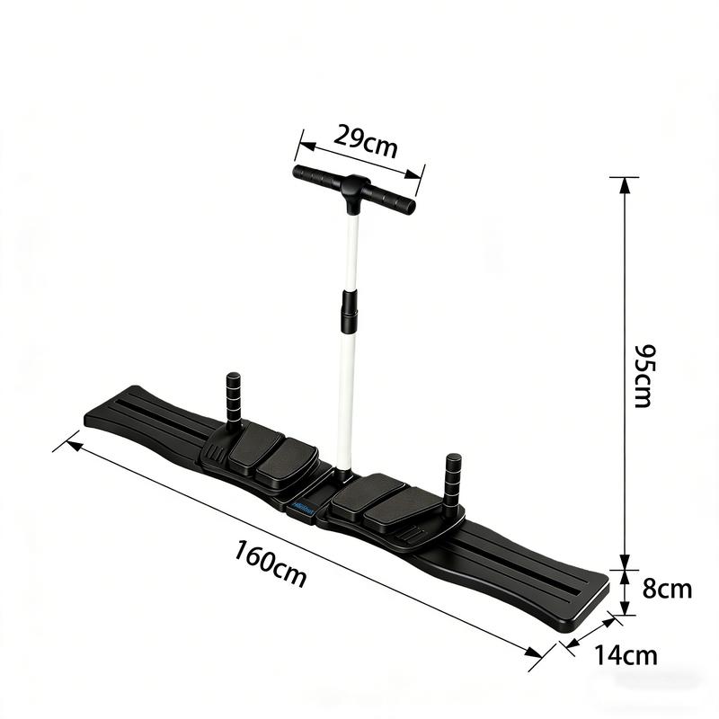 Foldable Ski Machine Exercise Equipment, Simulated Ski Trainer with Digital Display, Quick Assembly, 300LBS Loading Capacity Ski Machine Exercise Equipment for Home, Multifunctional Pilates Pelvic Floor Muscle Trainer