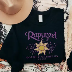 Embroidered Princess Go Live Your Dreams Sweatshirt,  Best Day Ever, Lost Princess,