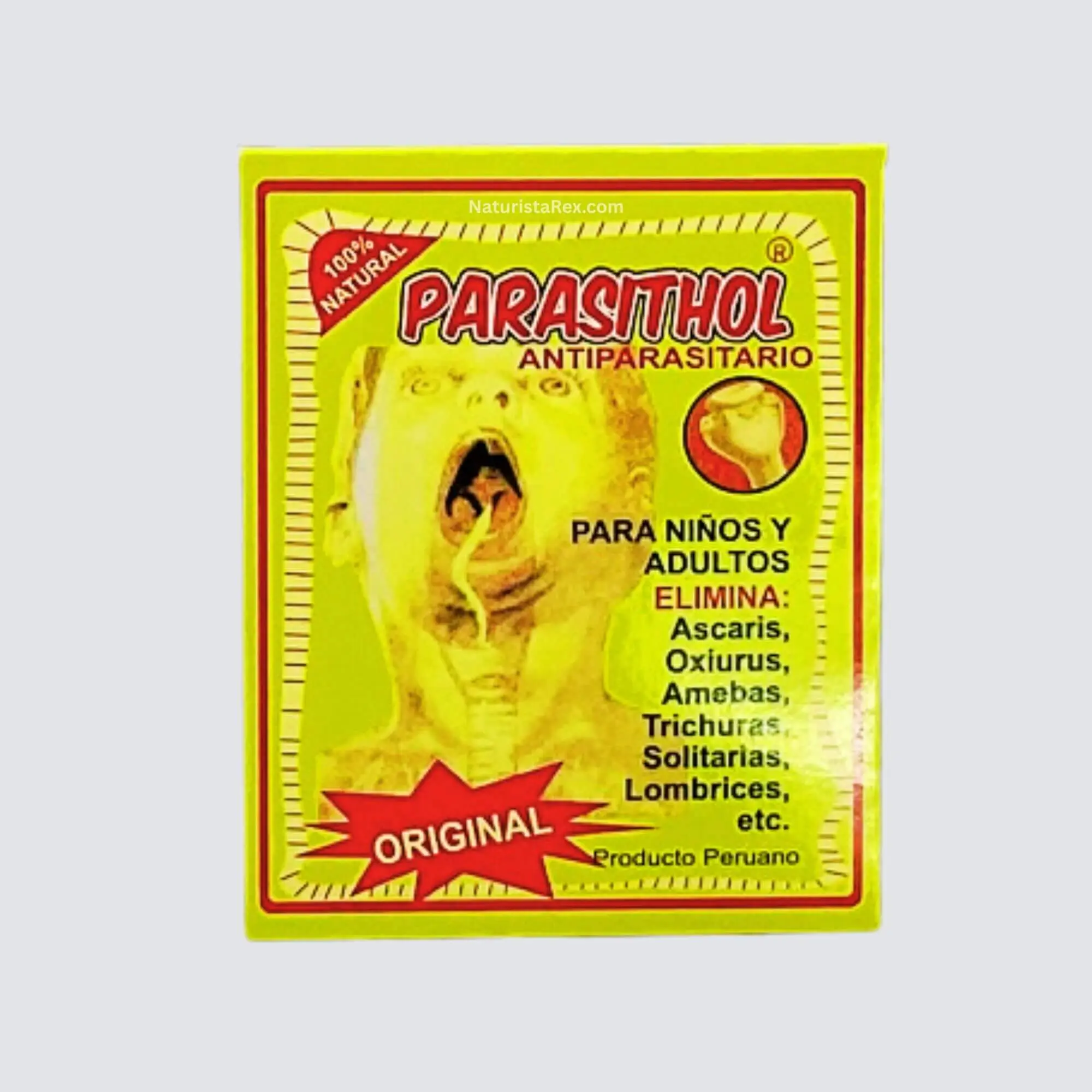 PARASITHOL Antiparasitario Original Saca-Lombrices (Worms&Parasites) Pumpkin Reinforced with Pepericin Extract  1 Sachet