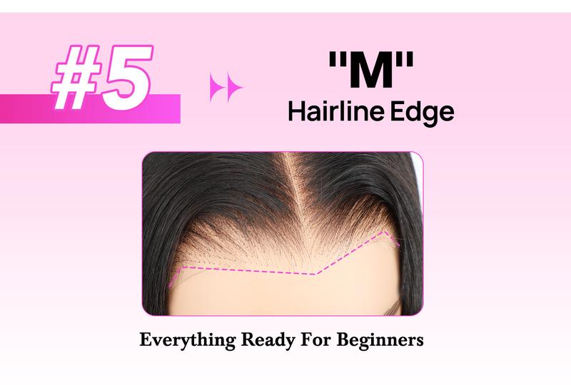 Vshow Kinky Straight Human Hair 10x6 Lace Front Wigs 7X5 Pre Cut HD Lace Wear Go Glueless Human Hair Wigs For Women