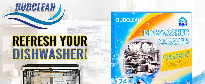 BUBCLEAN Dishwasher Cleaner 24 Tablets Descaler Pods for GE Bosch Frigidaire LG Samsung Whirlpool KitchenAid Kenmore Maytag Amana with Citric Acid 12 Month Supply BUBCLEAN Dishwasher Cleaner 24 Tablets Descaler Pods for GE Bosch Frigidaire LG Samsung Whirlpool KitchenAid Kenmore Maytag Amana with Citric Acid 12 Month Supply