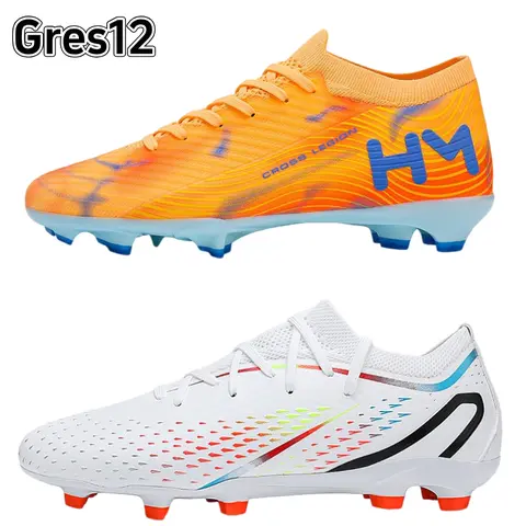 Cross Legion Unisex Seamless Upper Soccer Cleats - Lightweight PU Leather Spike Shoes with Good Grip, Foot Protection, Touch & Control, All Seasons Training Footwear, Black/White, EU37-EU45 (Incl. EU40)