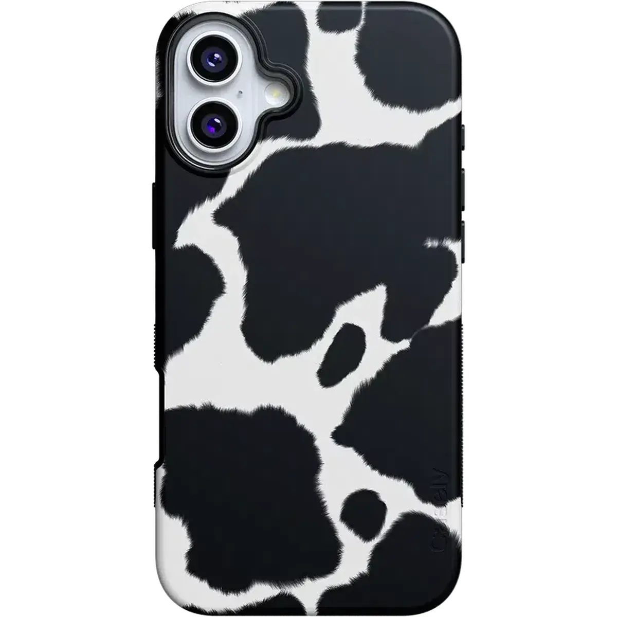 Casely iPhone 16 Case | Current MOOd | Cow Print | Bold Protective Design | Compatible with MagSafe