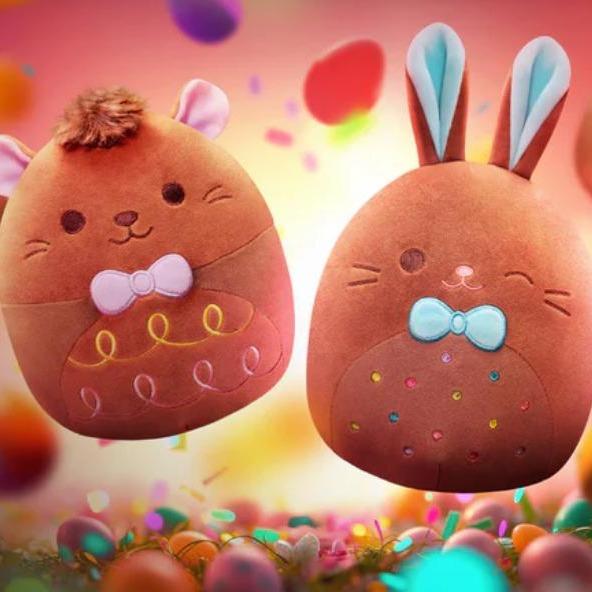 Squishmallows Plush Toy, 8-Inch & 12-Inch, Zombie Tomato, Zombie Asparagus, Chocolate Opossum, Chocolate Bunny, Christmas Tree, Gift Sack, Seasonal Favorite Collection, Cuddly Collectibles for Adults and Children