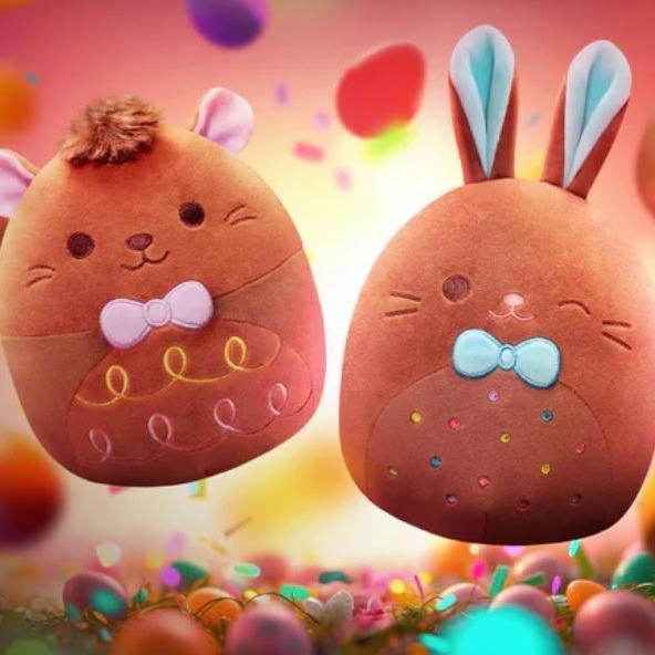 Squishmallows Plush Toy, 8-Inch & 12-Inch, Zombie Tomato, Zombie Asparagus, Chocolate Opossum, Chocolate Bunny, Christmas Tree, Gift Sack, Seasonal Favorite Collection, Cuddly Collectibles for Adults and Children