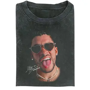 Bad Bowl Tee Bunnie, Bad Inspired Graphic Tee, Trendy Music Fan Shirt, Comfort Colors