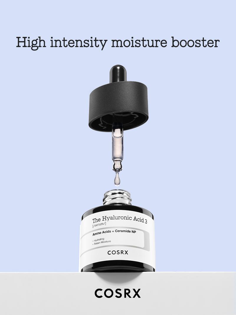 [COSRX Official] The Hyaluronic Acid 3 Serum (20ml) | BOOSTS HYDRATION MORE THAN 223% IN JUST 1 USE