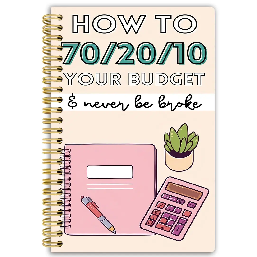 Family Financial Planning Spiral Notebook, Monthly Budget Planner, Expense Tracker, Income Record and Savings Goal Journal for Home or Office