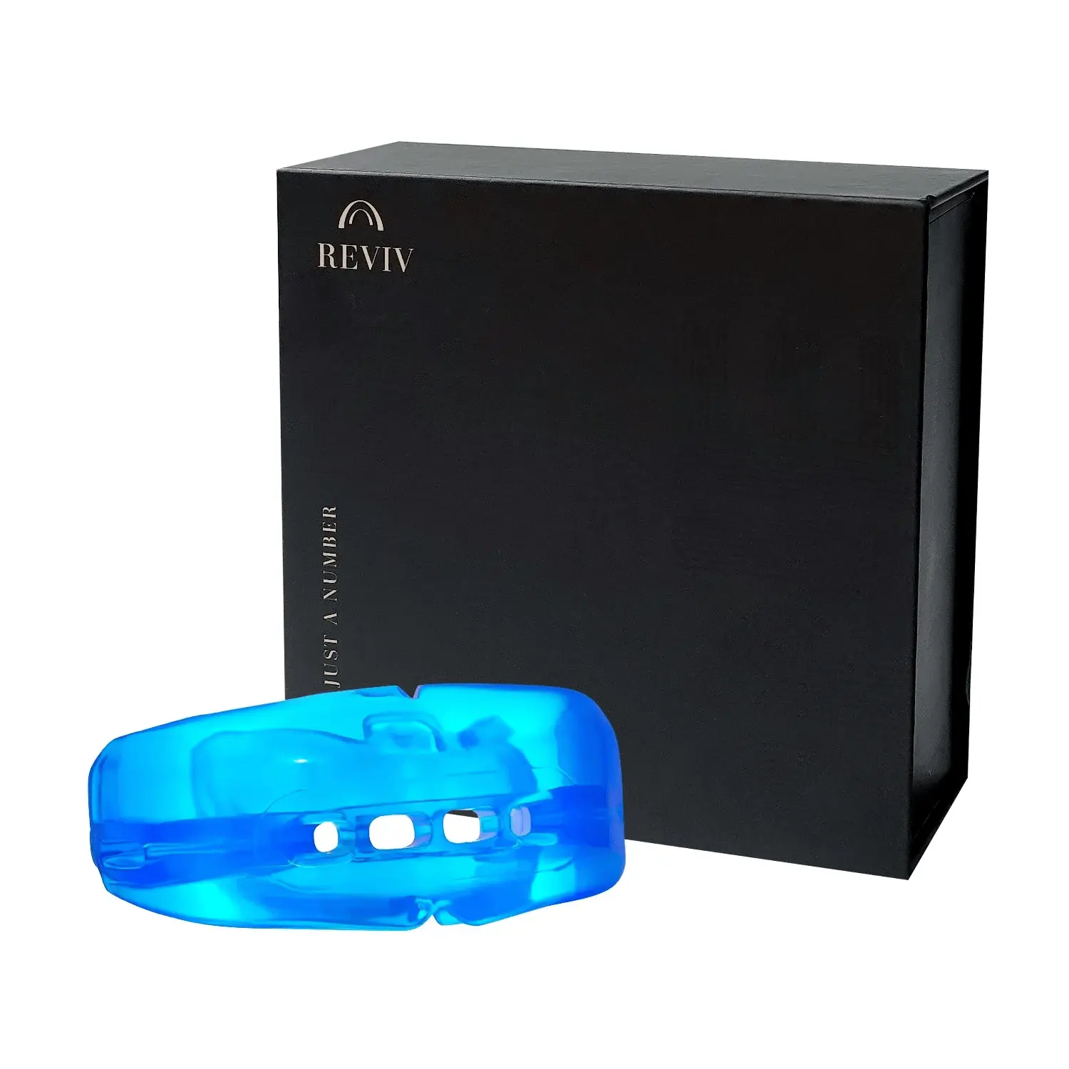REVIV R1 Soft Mouthguard for Teeth - 1 × REVIV R1 Mouthguard, Supports Jaw's Natural Curve, for Nighttime Wear & First-Time Users, Includes Protective Case, 2 Sizes, Jaw Curve Support