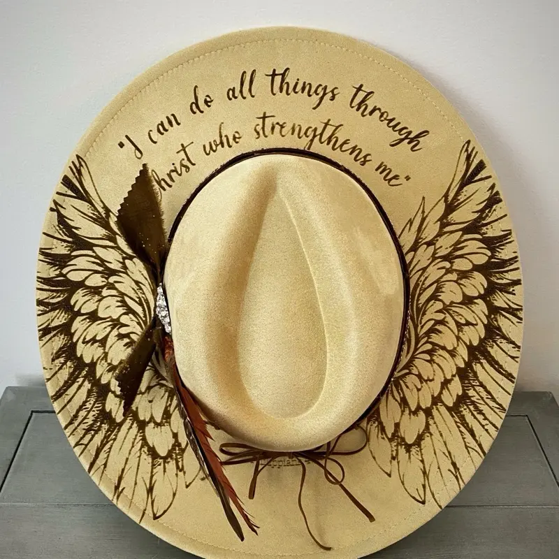 Angel Wing Wide Brim Fedora