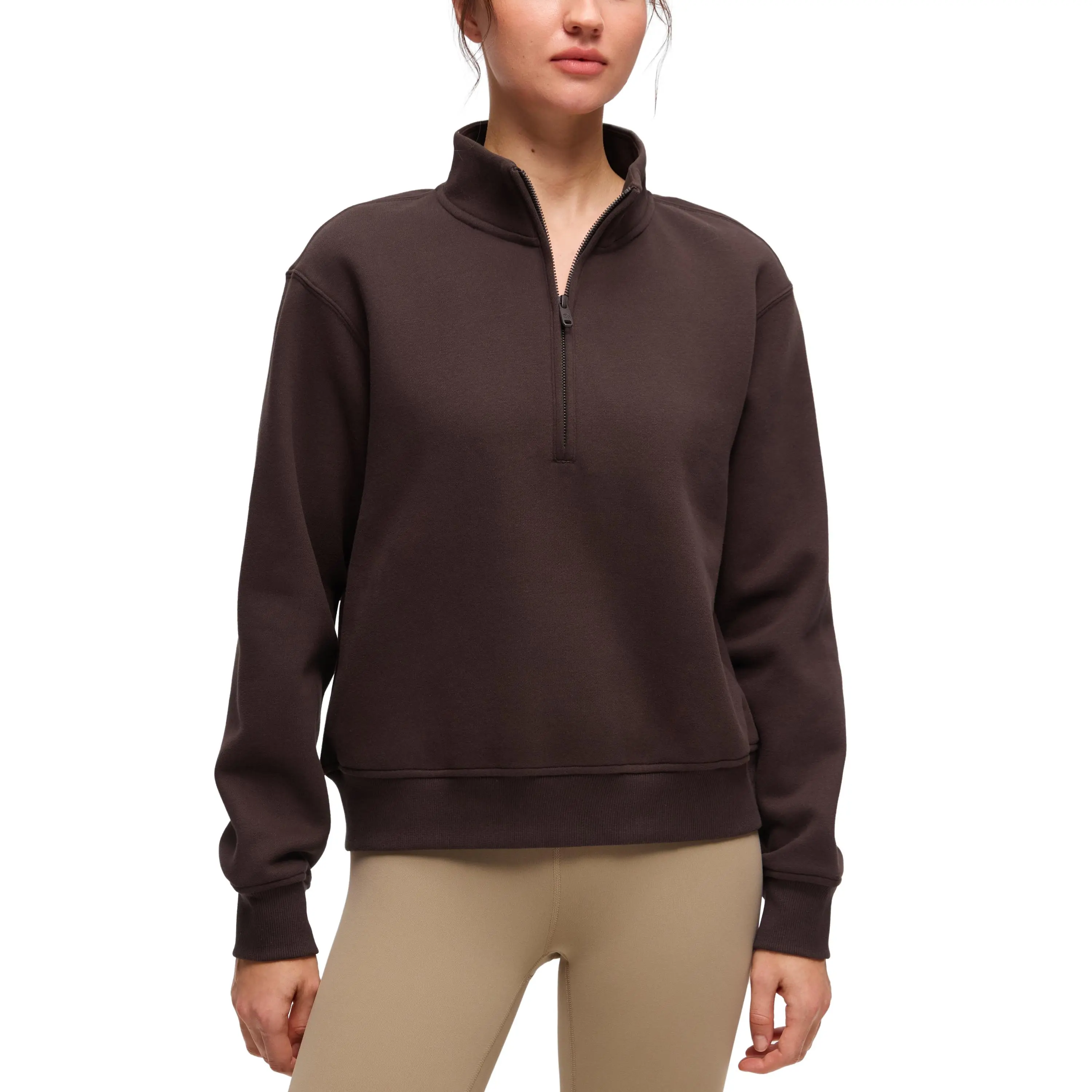 CRZ YOGA Fleece Lined Half Zip Sweatshirt