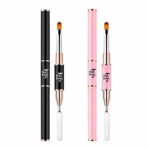 ISIS Professional 2-tip Brush for Polygel and Builder Gel - Duo