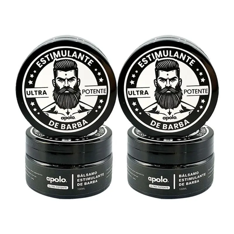 2pcsUltra Potente Beard StimulatingVDay DealsBalm 100ml MoisturizesStrengthens HairCare Balsamo Para Crecimiento de BarbaNourish Repair Volumize100ML