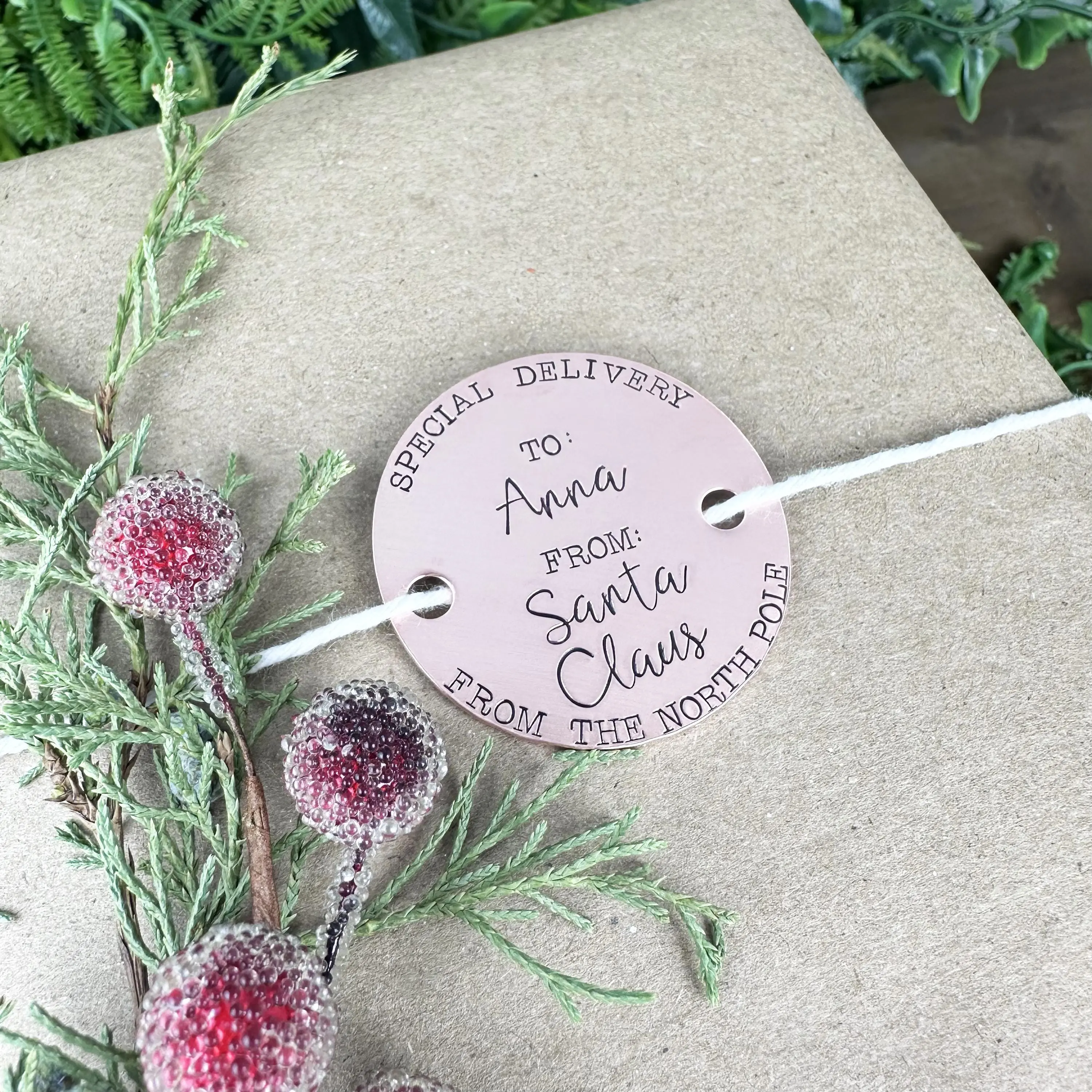 Custom Santa Gift Tag