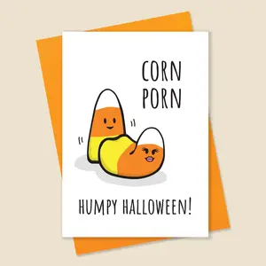 Halloween Card • Corn Porn